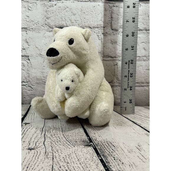 Little Tiger Press Big Bear Little Bear White Plush Stuffed Animal Polar Bears - Picture 9 of 9